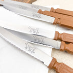 Couteaux chien caramel (x6)