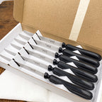 Couteaux chien noir (x6)