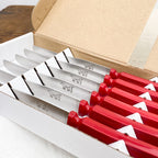 Couteaux chien rouge (x6)