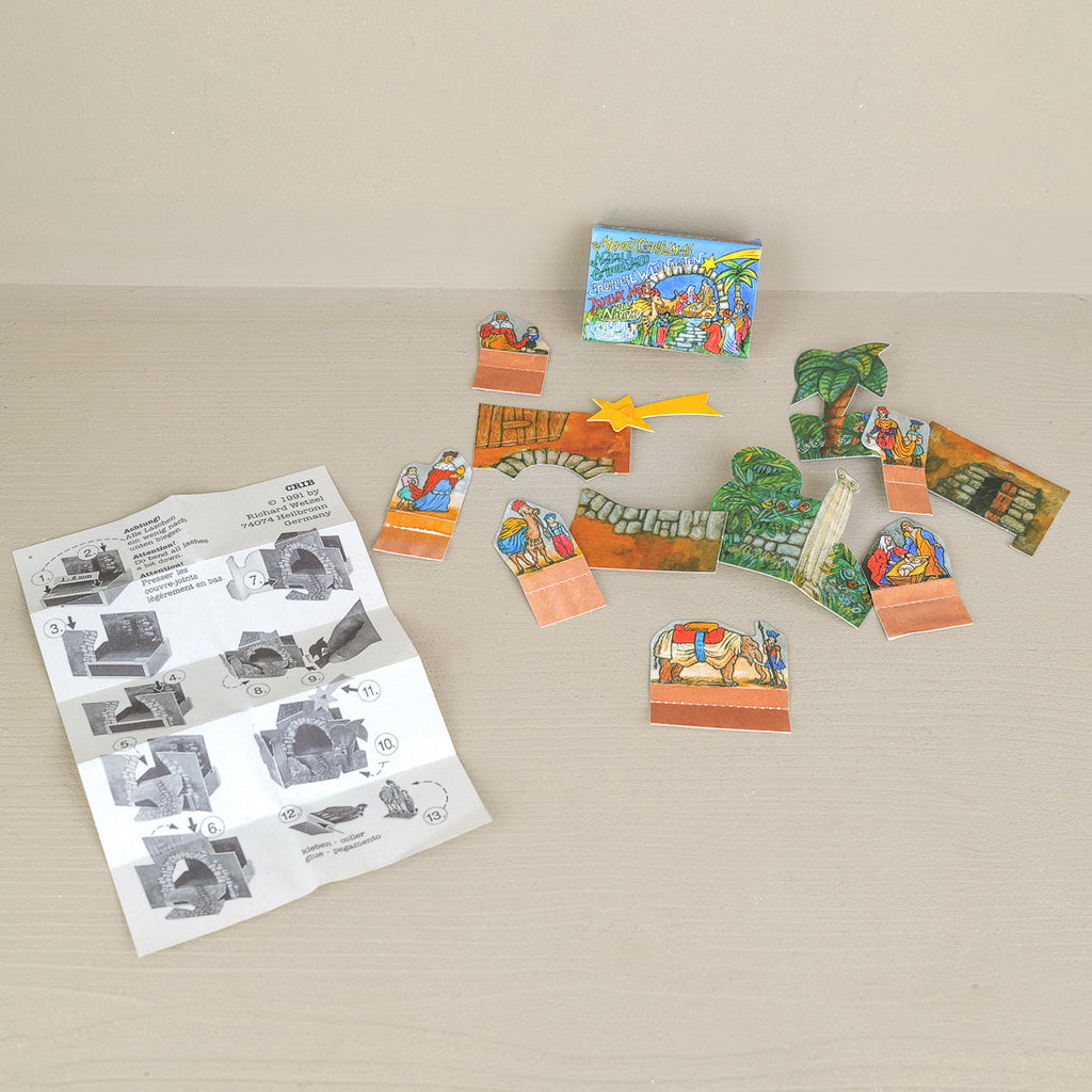 Crèche de Noël à monter soi-même