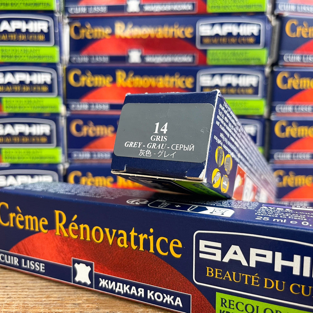Crème rénovatrice cuir 14 gris Saphir