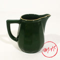 Crémier porcelaine vert empire filet or