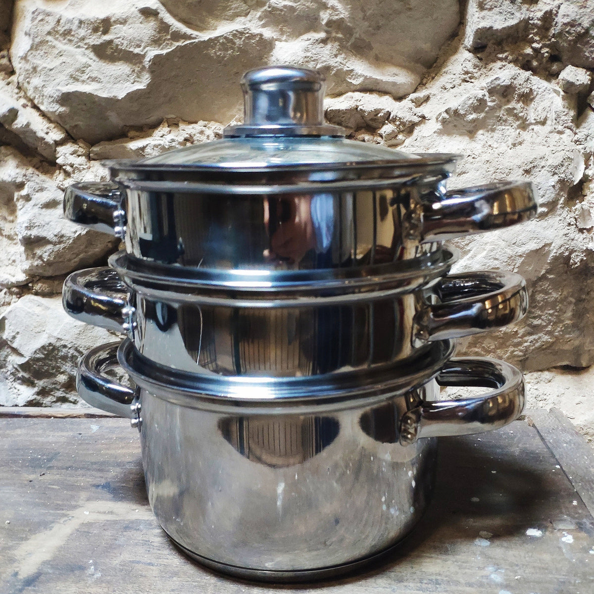 Cuit vapeur 3 niveaux inox