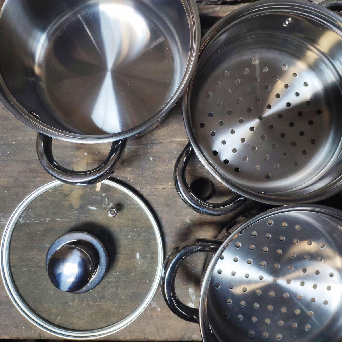 Cuit vapeur 3 niveaux inox