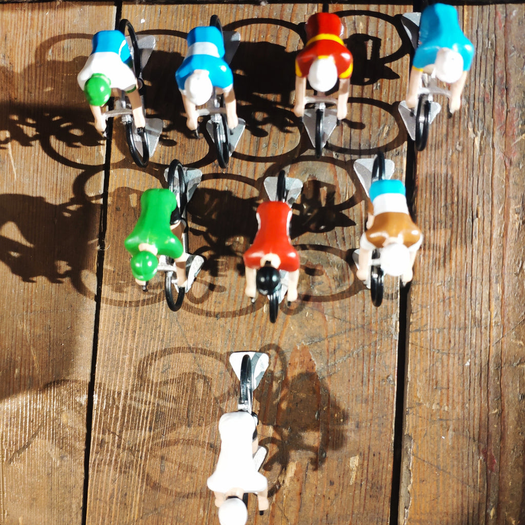 Cycliste peint
