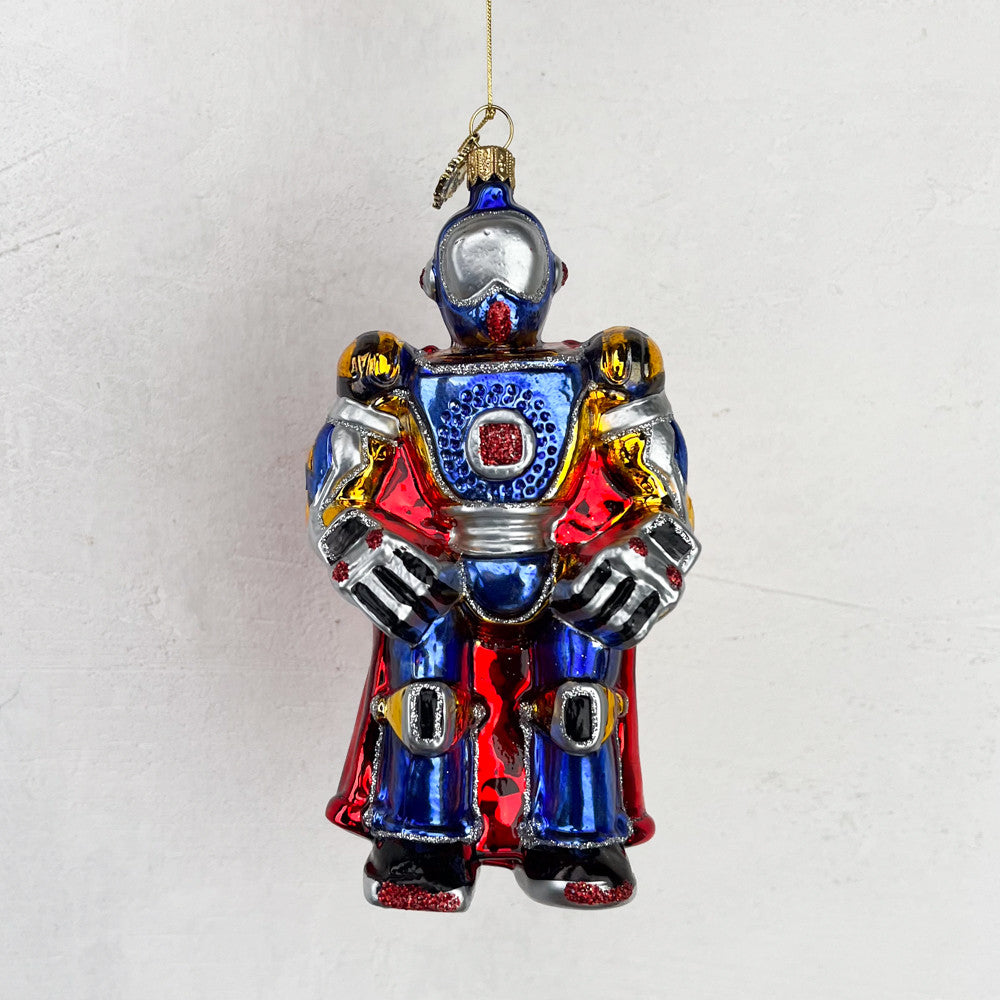 Décoration de noël verre soufflé Robot