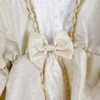 Déguisement robe de princesse dorée à cape