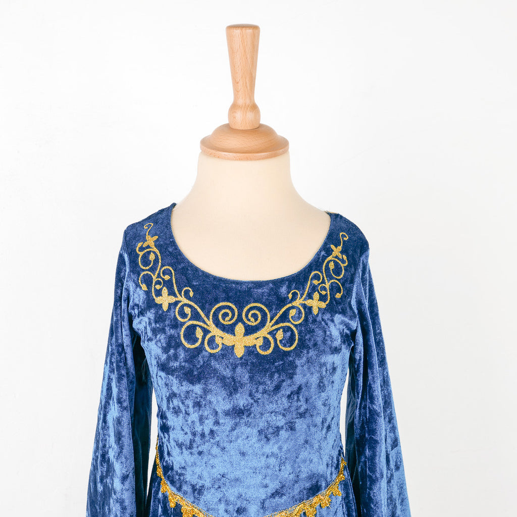 Déguisement robe Guenièvre bleue