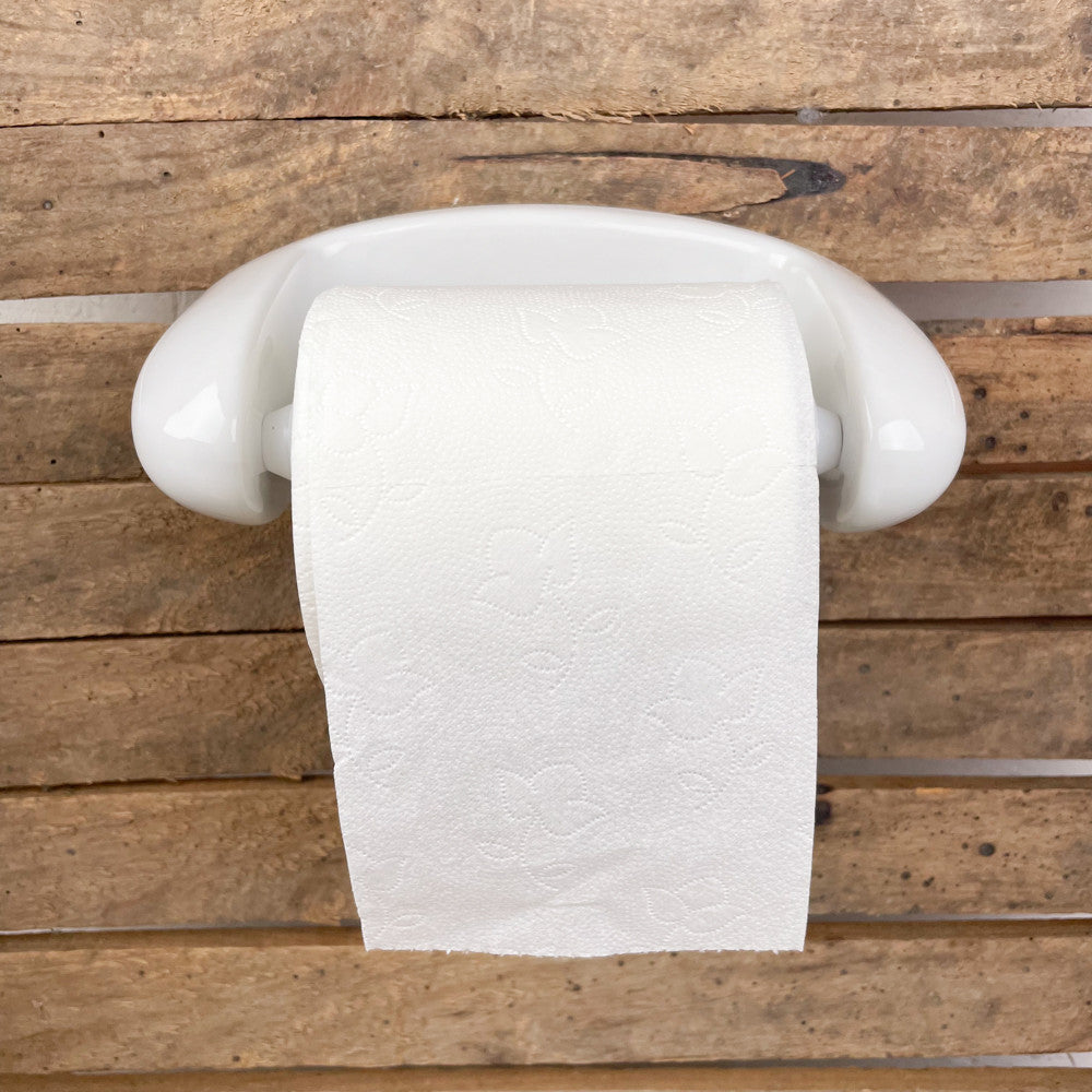 Dérouleur papier toilette en porcelaine