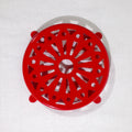 Dessous de plat rond émaillé rouge