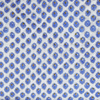 Dessus de lit piqué pâquerette bleue