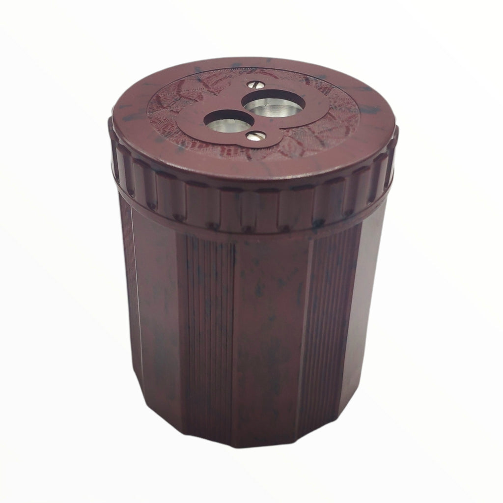 Double taille-crayon bordeaux