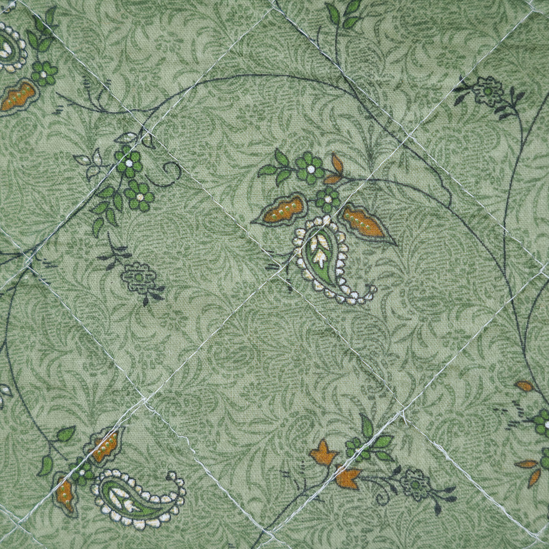 Édredon vert à fleurs