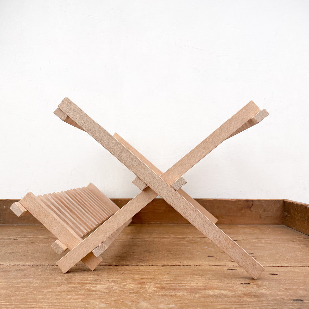 Égouttoir en bois pliant