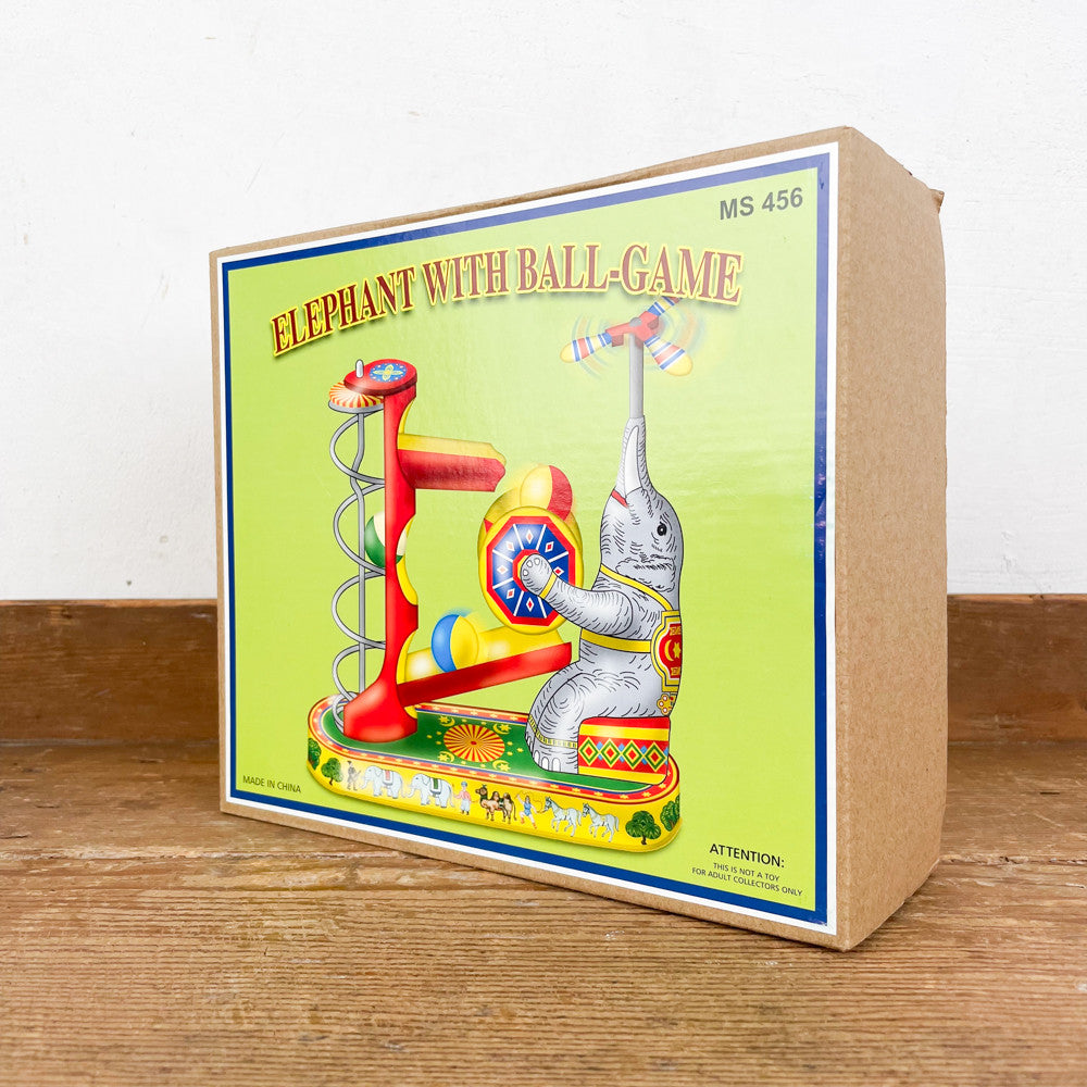 Boite jouet ancien éléphant mécanique