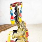 Éléphant sur tricycle mécanique