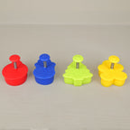 Emporte-pièces avec poussoir de Noël x4