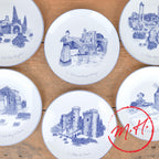 Ensemble de six assiettes à dessert Souleiado