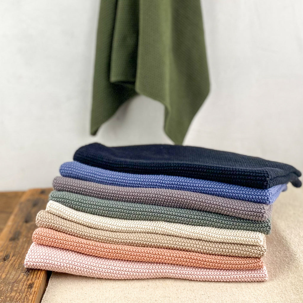 Essuie-main en tricot coloré