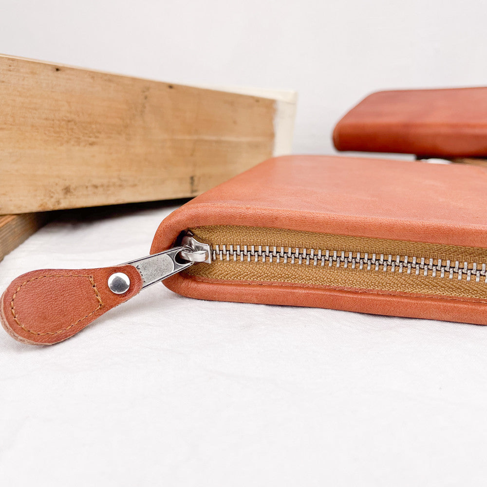 Étui à crayons en cuir naturel