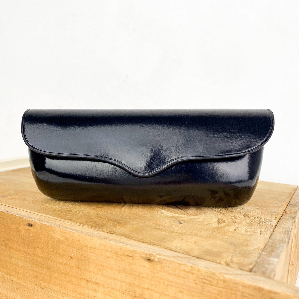 Etui à lunettes en cuir à rabat