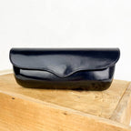 Etui à lunettes en cuir à rabat