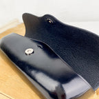 Etui à lunettes en cuir à rabat