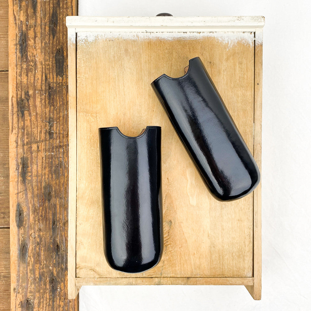 Etui à lunettes en cuir moulé