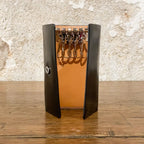 Etui porte-clés en cuir noir