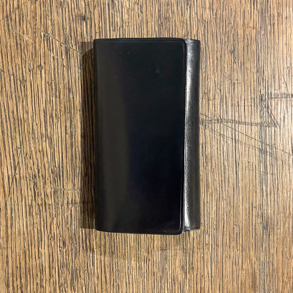 Etui porte-clés en cuir noir