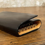 Etui porte-clés en cuir noir