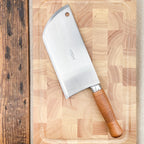 Feuille de boucher manche bois 25 cm