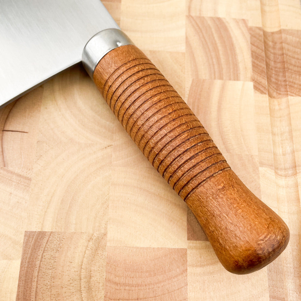 Feuille de boucher manche bois 25 cm