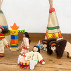 Figurines indiens et leur camp