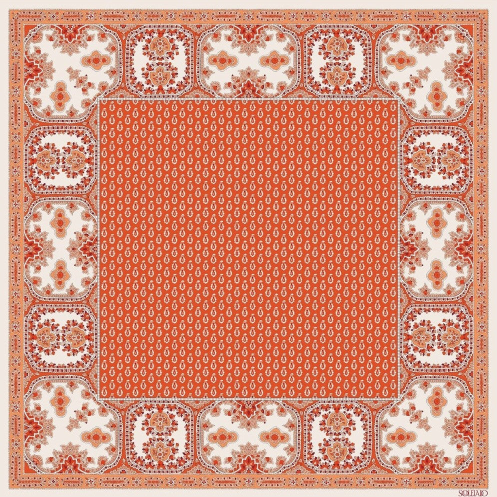 Foulard gavroche en soie 45 x 45 cm Souleiado