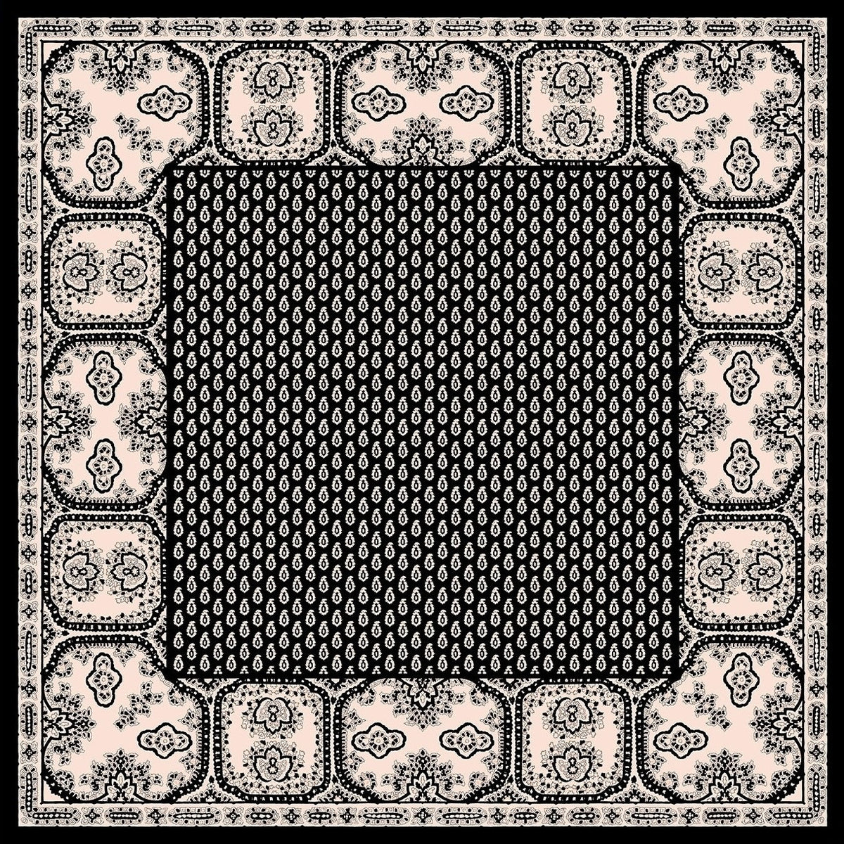 Foulard gavroche en soie 45 x 45 cm Souleiado