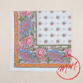 Foulard provençal blanc et rose