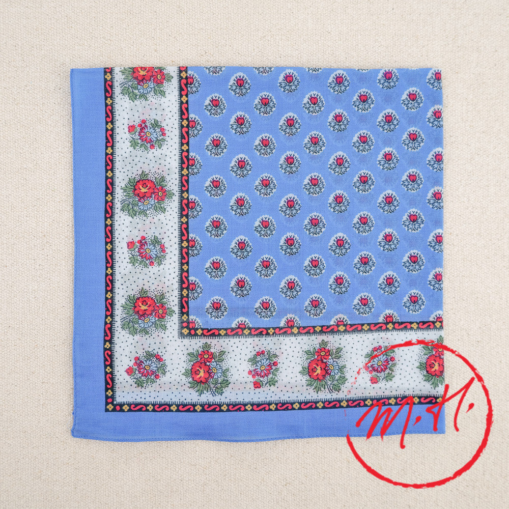 Foulard provençal bleu Souleiado