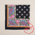 Foulard provençal rose et noir Souleiado