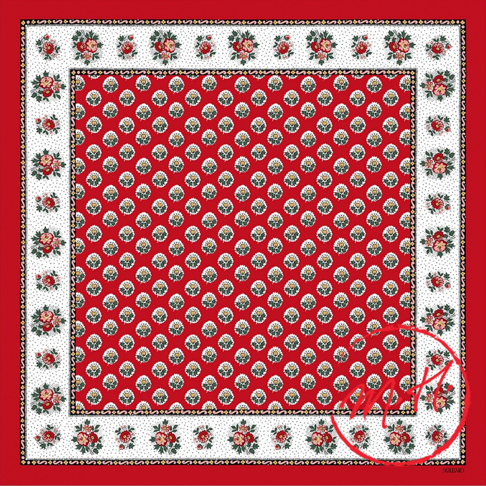 Foulard provençal rouge Souleiado