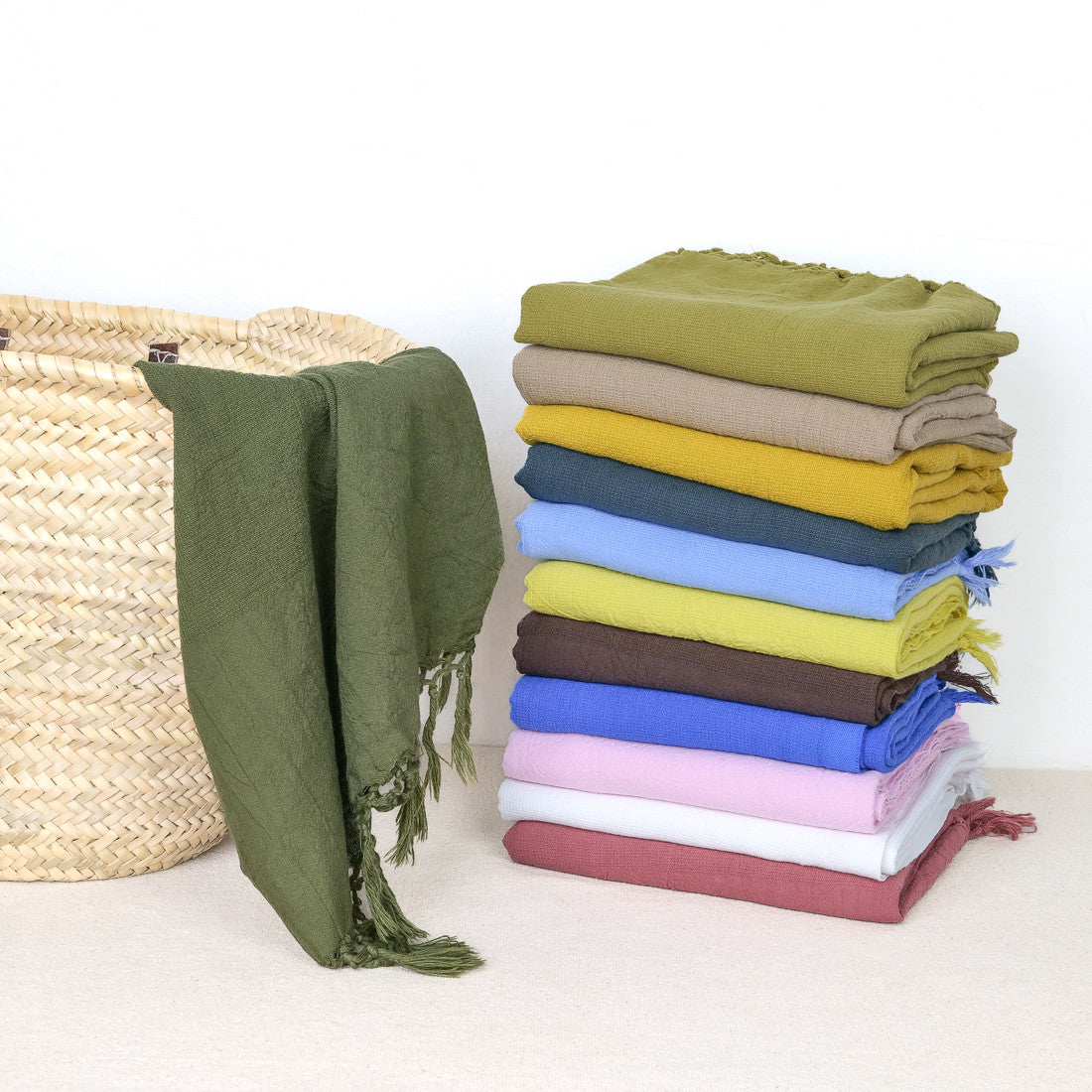 Fouta de plage colorée