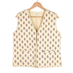 Gilet boutis provençal beige