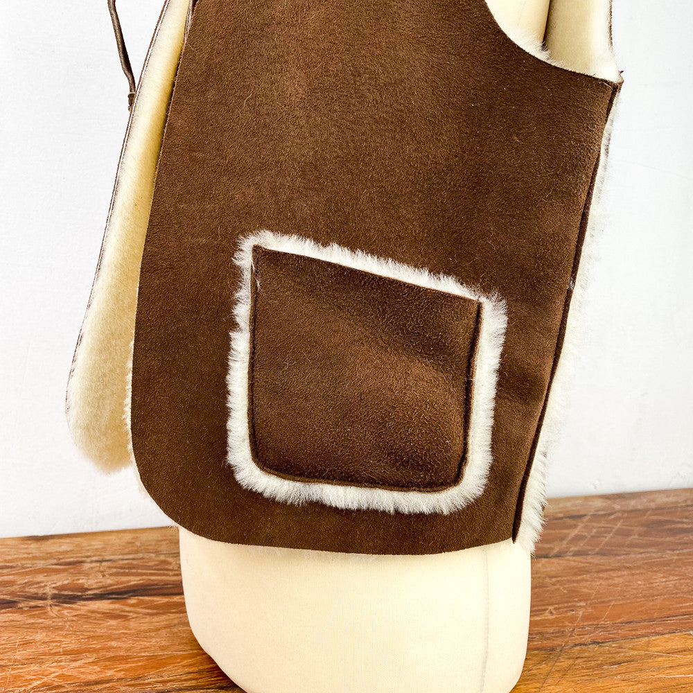 Gilet de berger en peau d'agneau