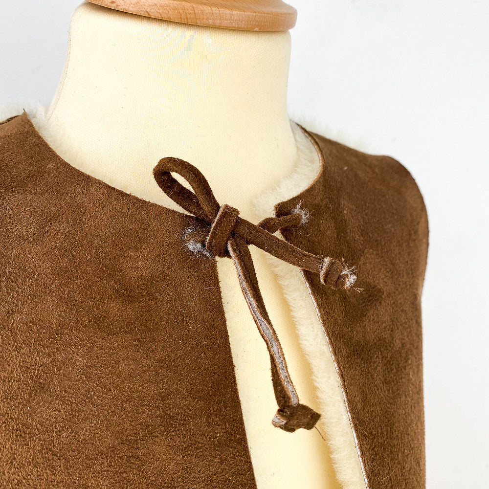 Gilet de berger en peau d'agneau