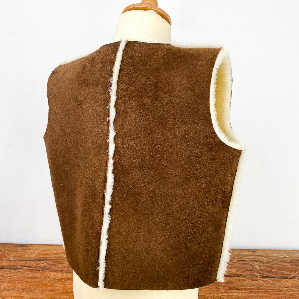 Gilet de berger en peau d'agneau