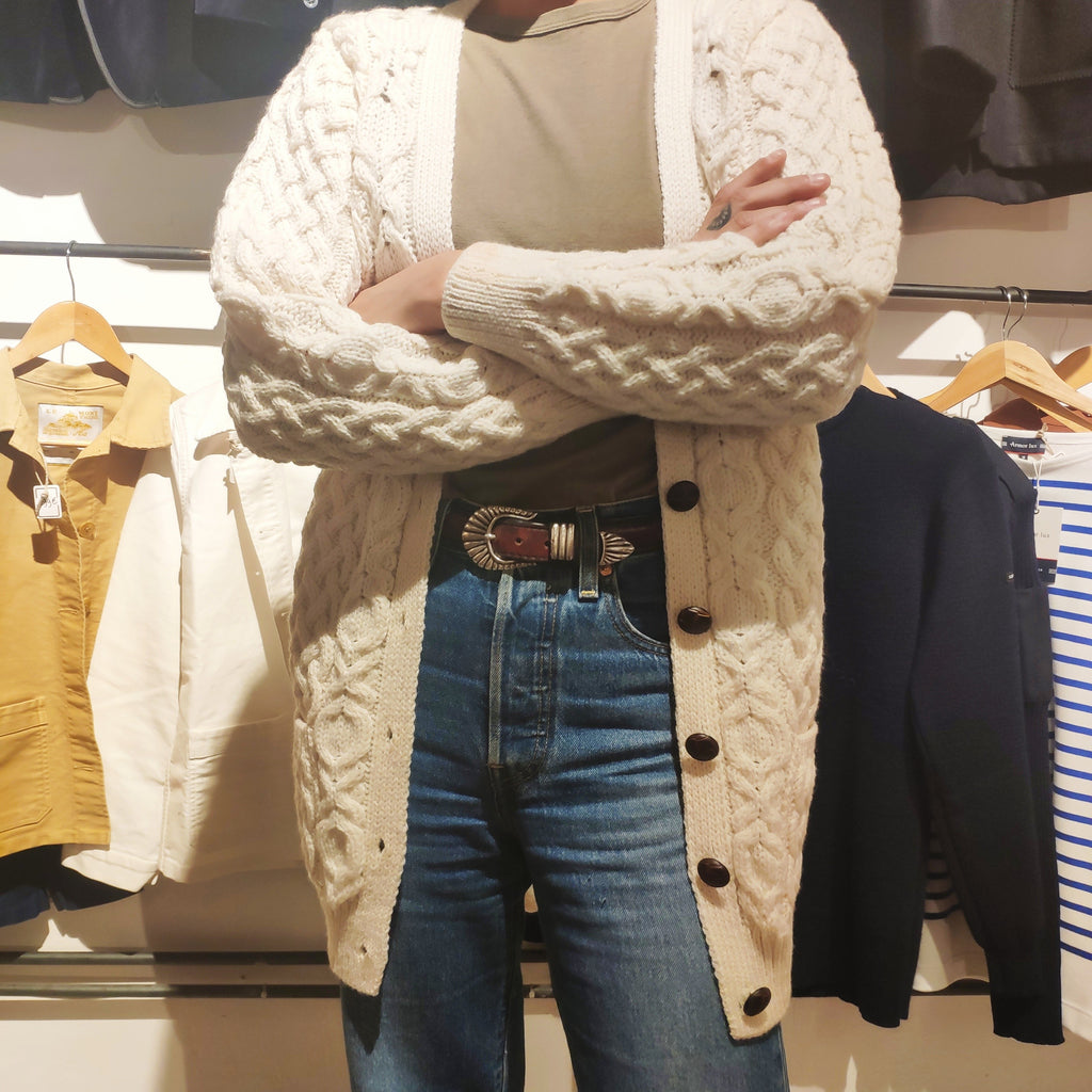 Gilet irlandais crème