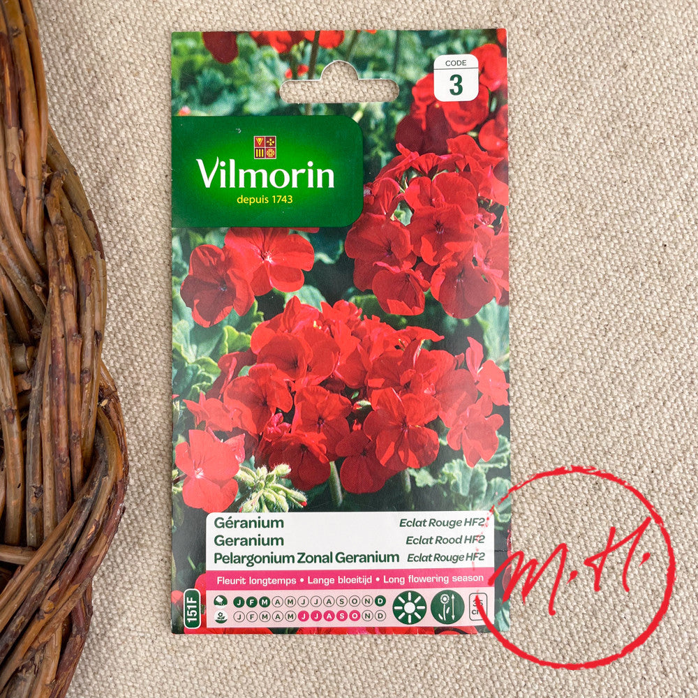 Graines de Géranium rouges