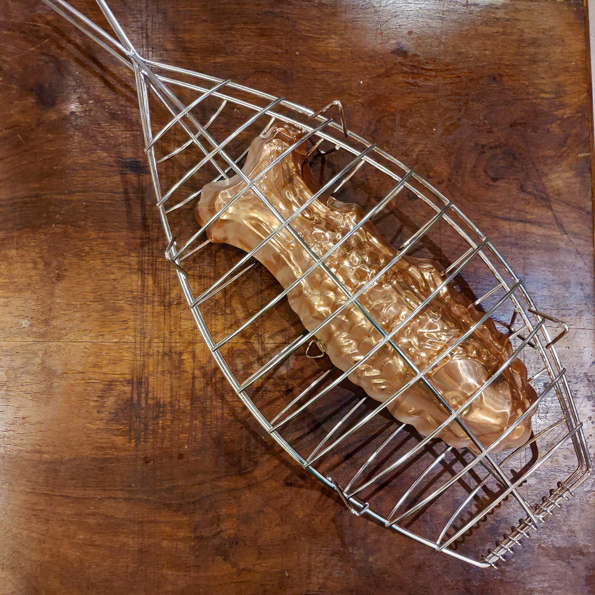 Grill à poisson inox 42x19