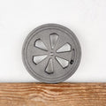 Grille d'aération ronde réglable en fonte Ø15cm