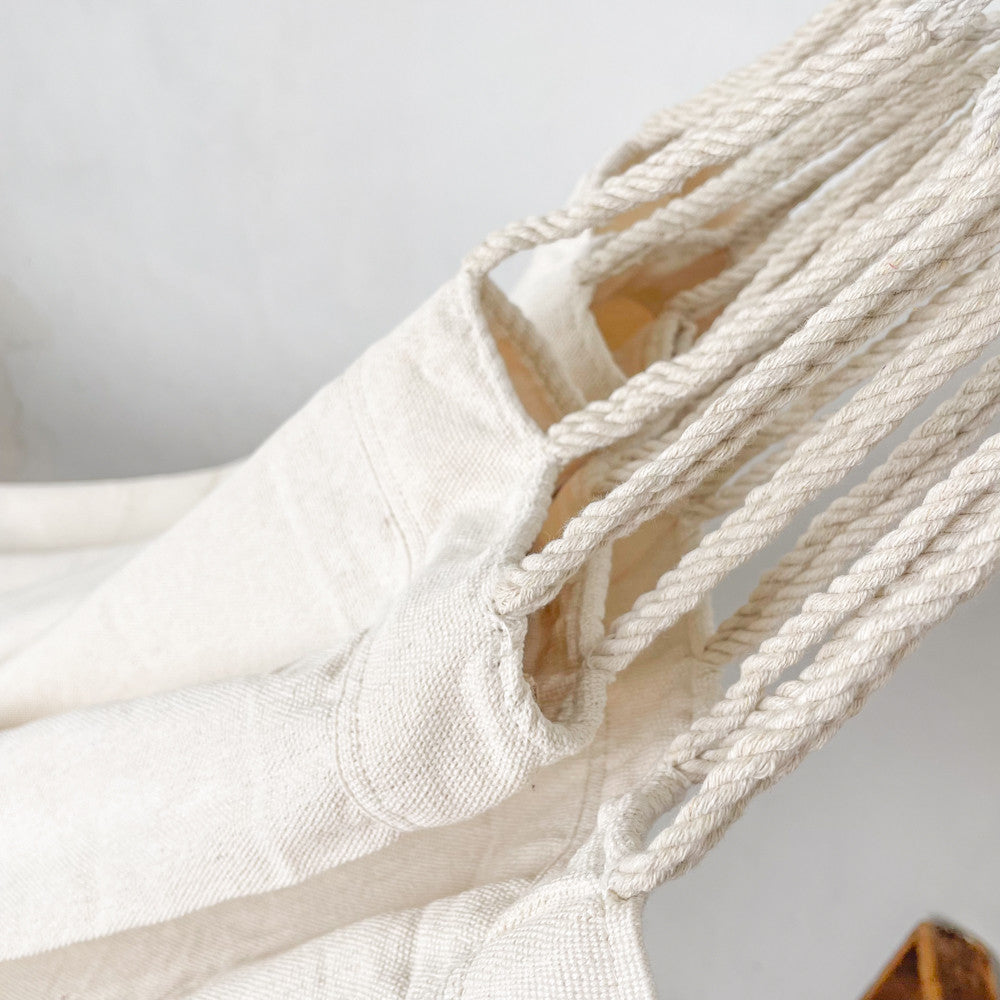 Hamac double en coton blanc